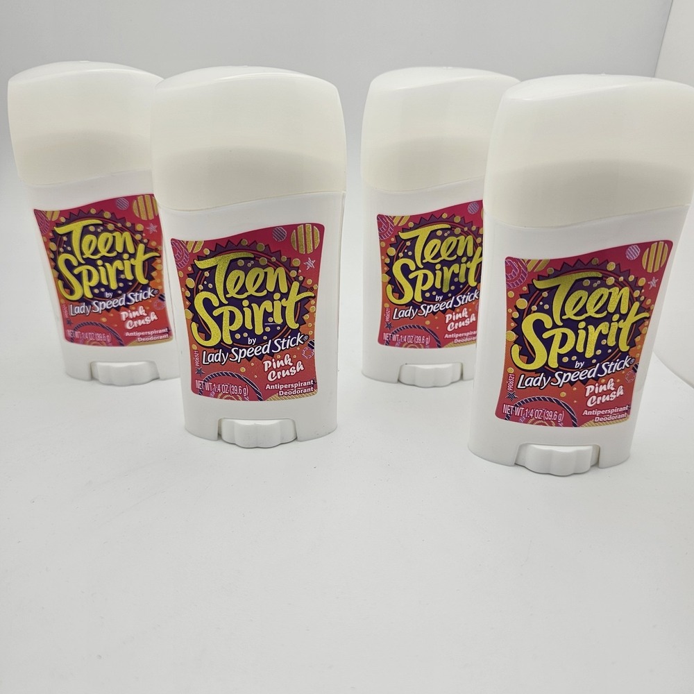 Teen Spirit by Lady Speed Stick Antiperspirant Deodorant, Pink Crush 4 Pack